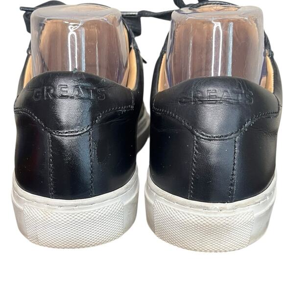 GREATS Brooklyn‎ Royal Nero Leather Low Top Made in Italy Sneaker Men’s Size 8 - Picture 4 of 7